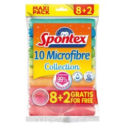 Spontex Microfibre törlőkendő 8+2db
