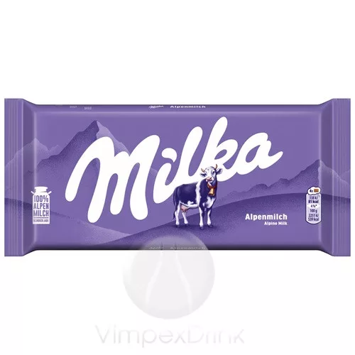 MILKA Alpesi tejcsokoládé táblás 90g /25/