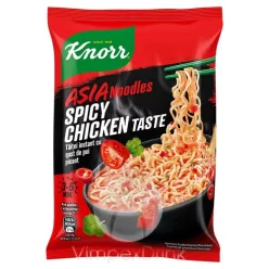 Knorr snacky 73g csípős csirkés inst.tészt.