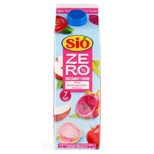 SIO ZERO Alma-sárkánygyümölcs-guava 1L