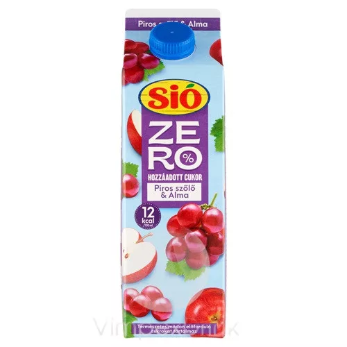 SIO ZERO Piros szőlő-alma 1L