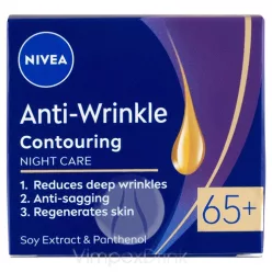 Nivea arckrém 50ml A.Wrinkle 65+ éj.