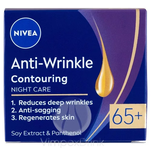 Nivea arckrém 50ml A.Wrinkle 65+ éj.