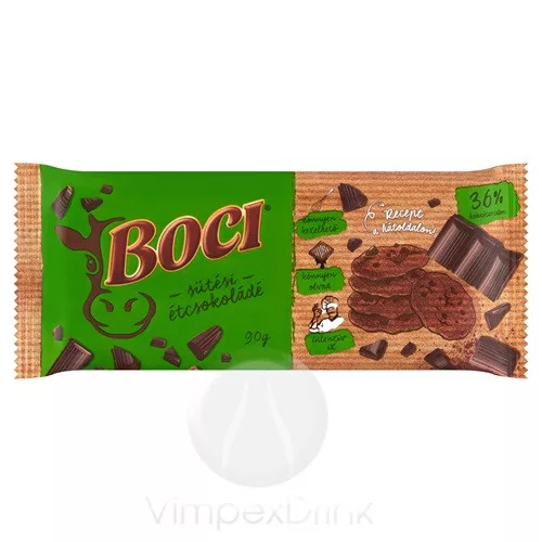 BOCI Sütési étcsokoládé 90g /20/