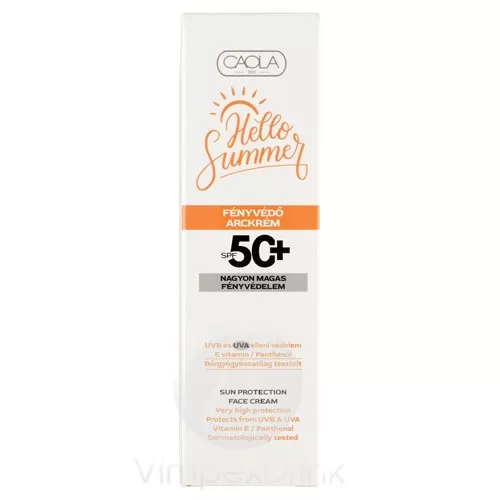Caola H.Summer fényvédő Arc SPF50 75ml