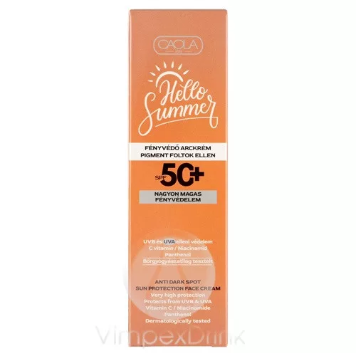 Caola H.S.Fényvédő arc Anti D spf50 75ml