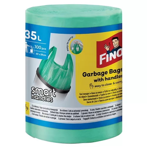 FINO Szemeteszsák Smart Handle 35L/100