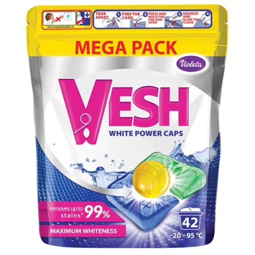 VIOLETA VESH Mosókapszula 42db - fehér