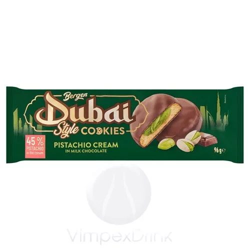 Bergen keksz DUBAI pisztácia krémes 96g