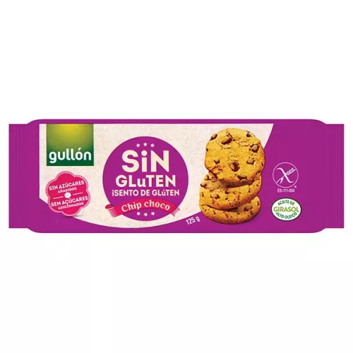 Gullon Chip Choco Glut.m. keksz 125g /12/
