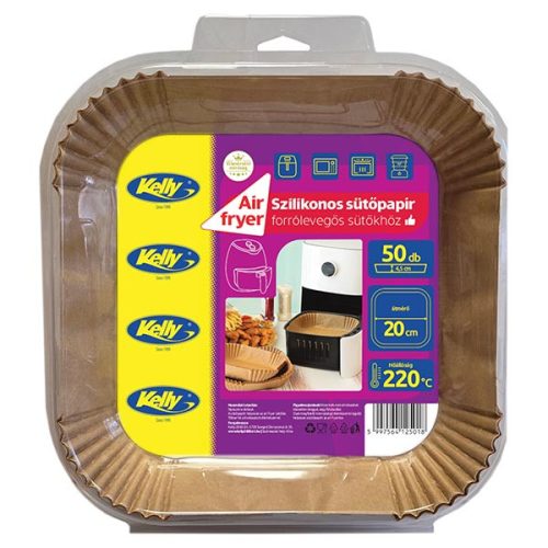 Kelly Airfryer sütőpapír szögletes,20c.50db