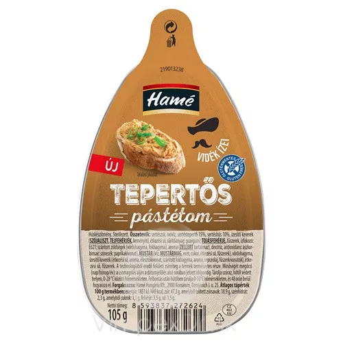 HAMÉ pástétom tepertős 105g /16/