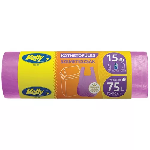 Kelly Köthetőfüles szemeteszsák 75 liter