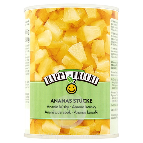 Happy Frucht ananászdarabok 570g
