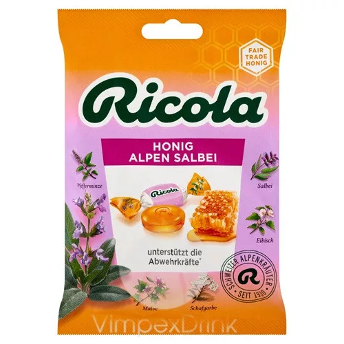 Ricola Mézes-Zsálya 75g zacskós /18/