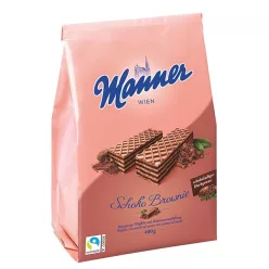 Manner csokoládés-brownies ostya 400g