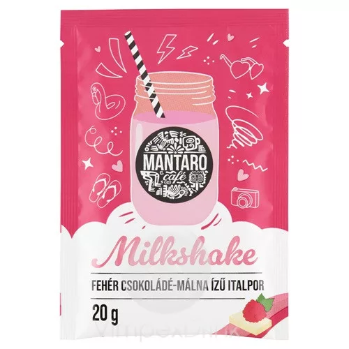 Mantaro Milkshake Fehér csoki-málna 20g