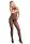 728350 Seamless Fishnet Halter Bodystocking With Open Bust + Crotch O/S Black