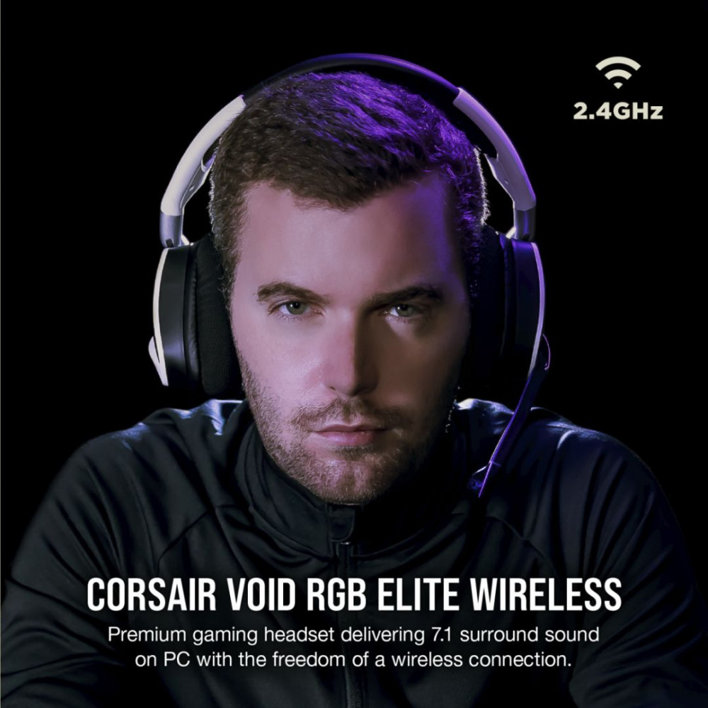 Corsair Void RGB Elite Wireless 7.1 Gaming Headset White