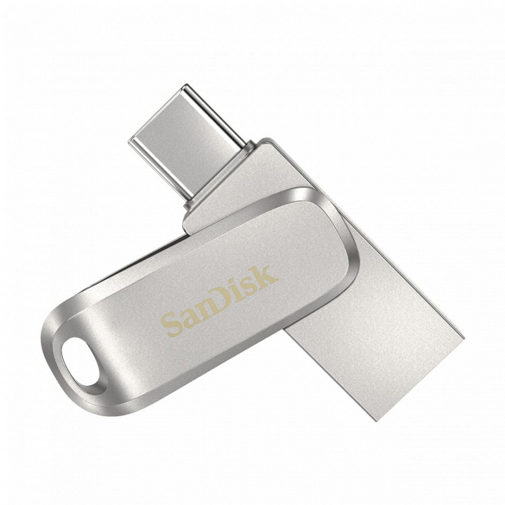 Sandisk 128GB Dual Drive Luxe USB3.1 Type-C Silver