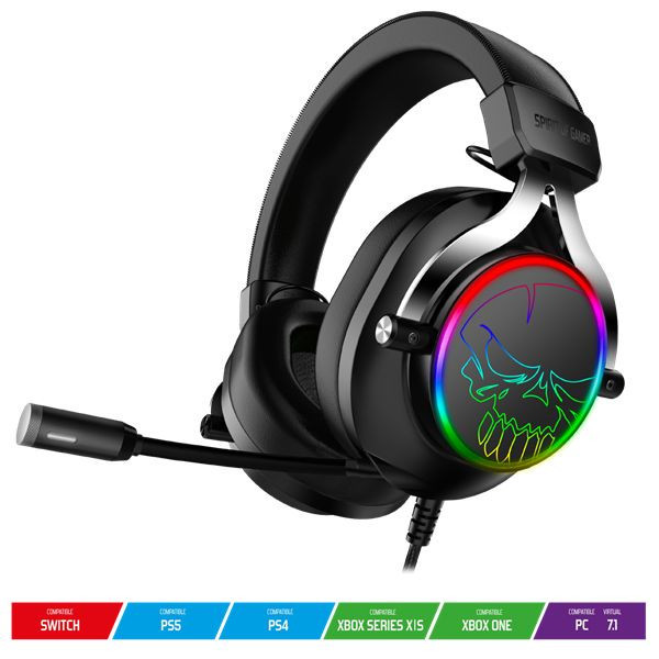 Spirit Of Gamer XPERT-H600 Headset RGB Black
