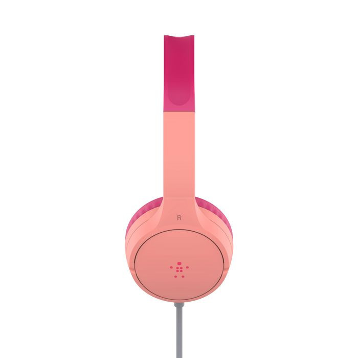 Belkin SoundForm Mini Wired On-Ear Headphones for Kids Pink