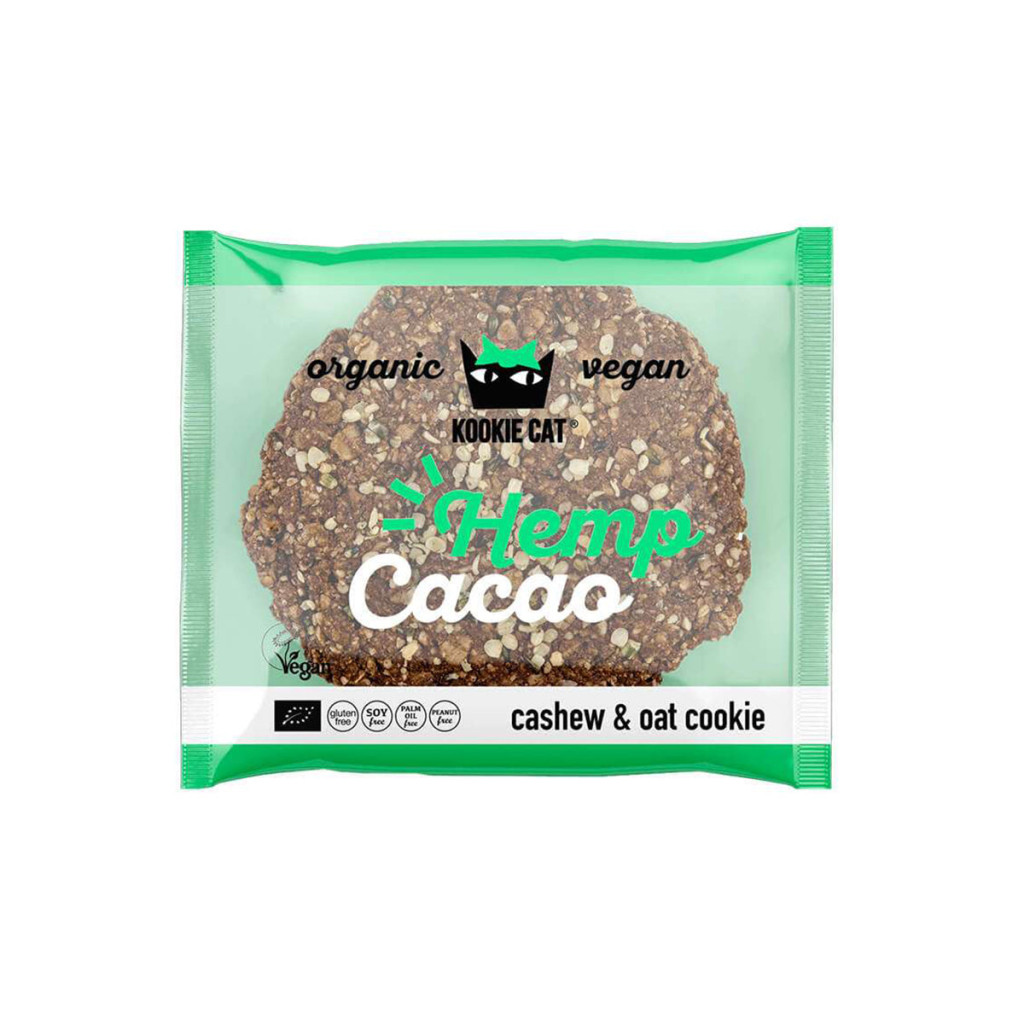 Kookie Cat Kendermag-kakaó zabkeksz - 50g