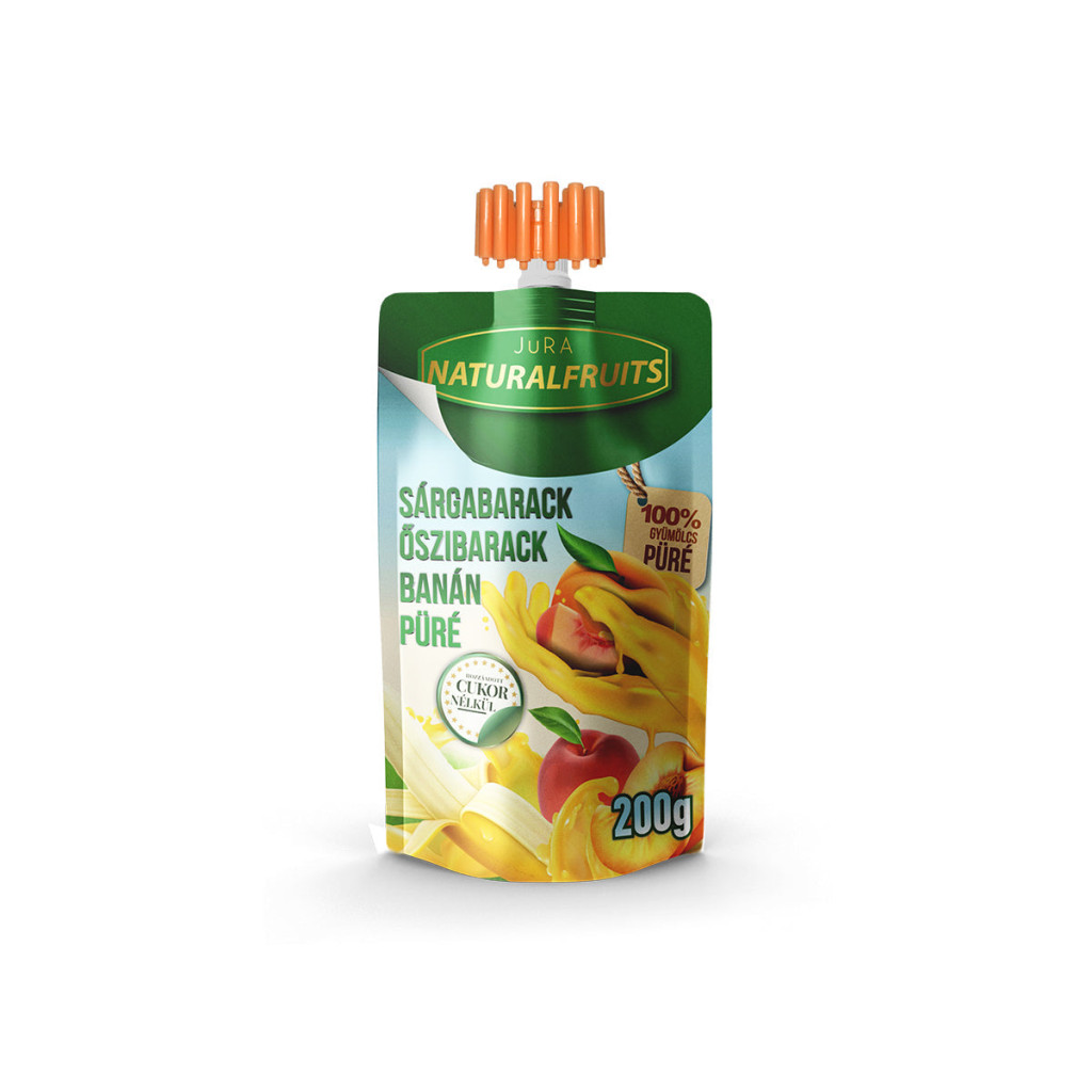 Jura Sárgabarack-őszibarack banán püré - 200g
