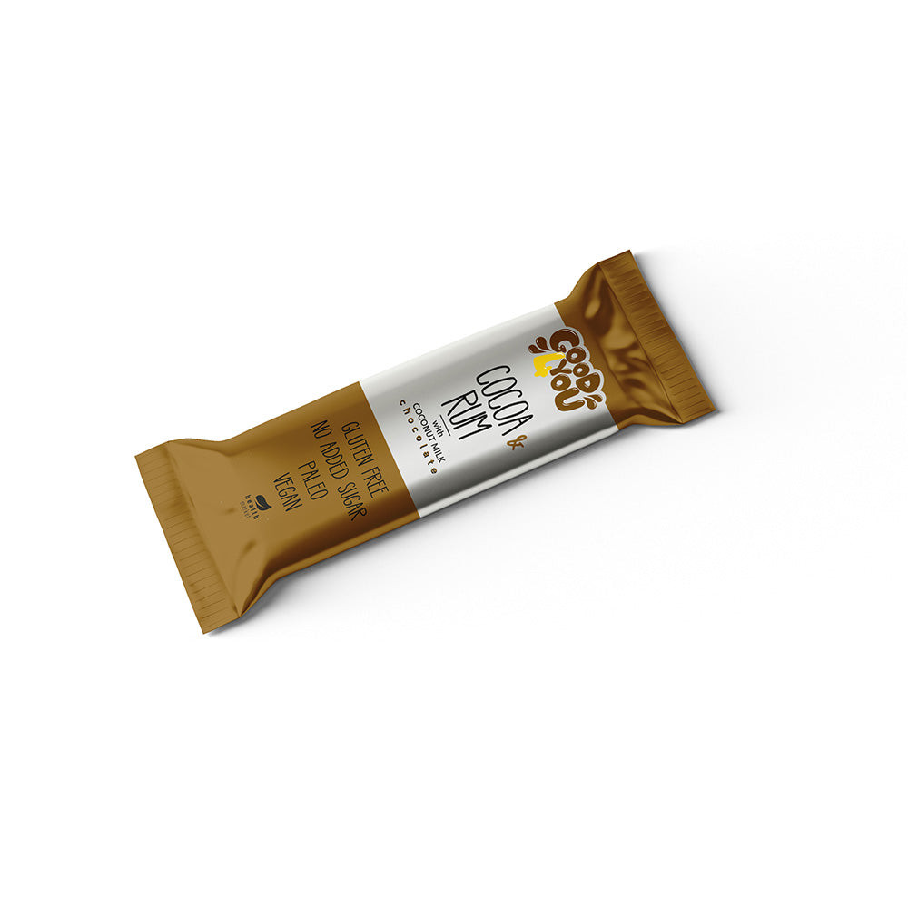 Good4You Rumos Kakaós szelet kókusztejes csokoládéval - 25g