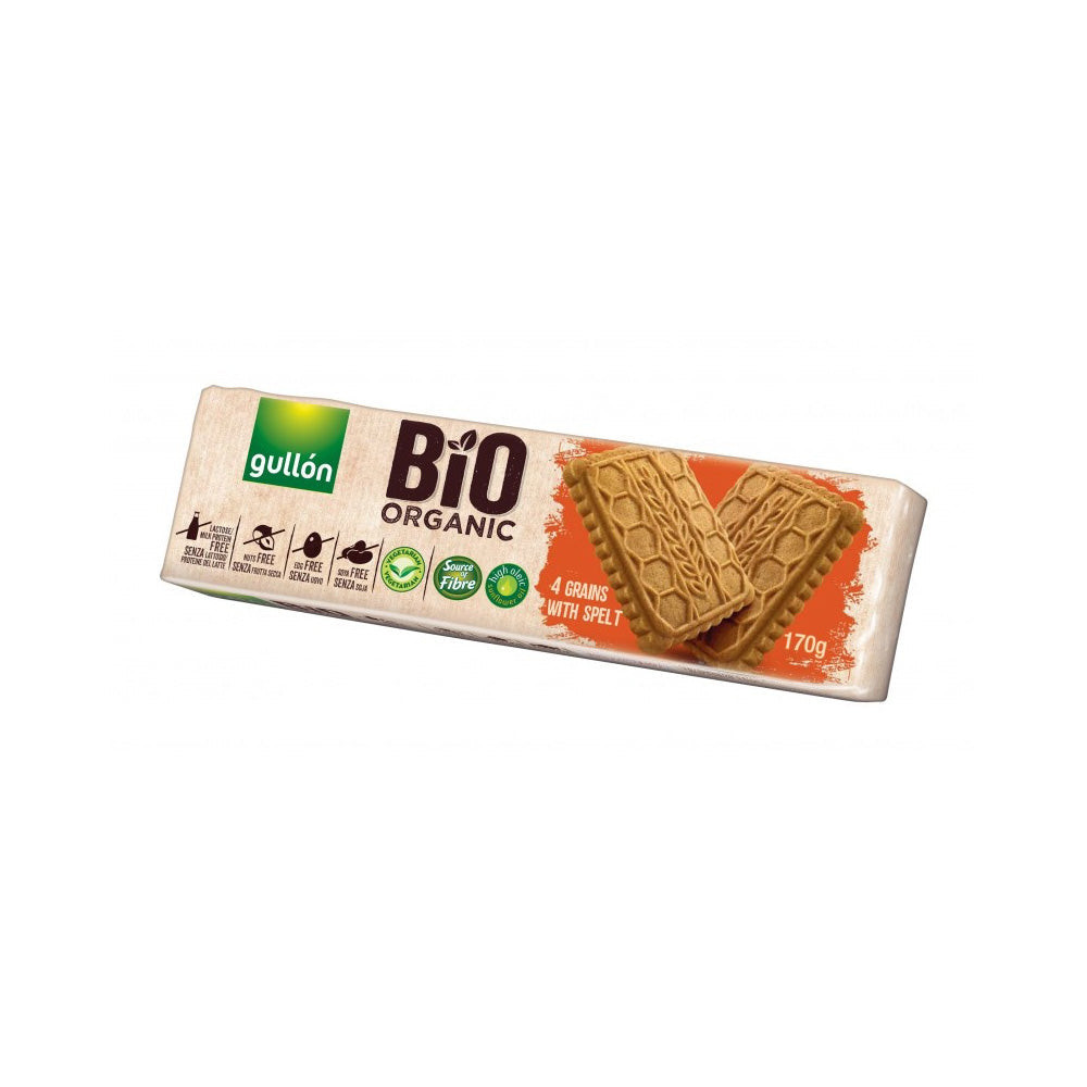 Gullon 4 gabonás keksz - bio - 170g