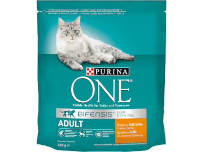 Purina ONE Cat száraz 450g Adult Csirkével XXX Purina ONE Cat száraz 450g Adult Csirkével XXX