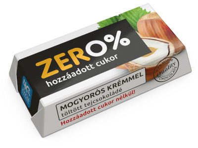 Szerencsi Zéro kocka 21g Mogyoró ízű - tej