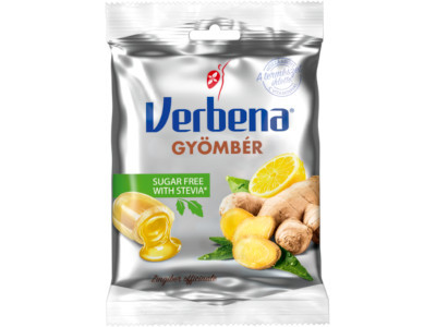 Verbena cukorka 60g cukormentes Gyömbér