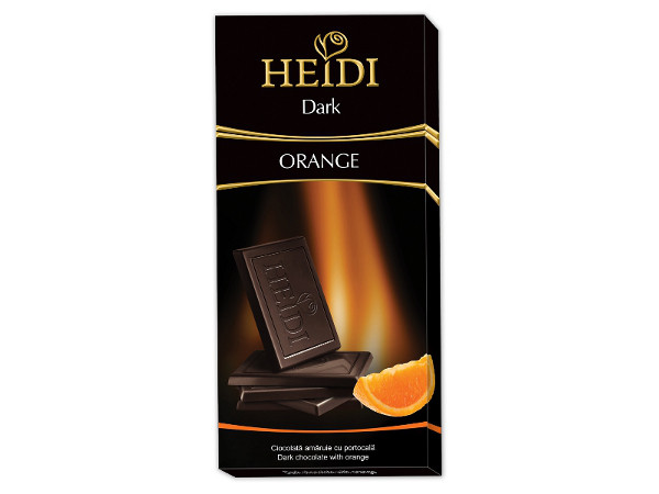 HEIDI 80g Étcsokoládé Narancs HEIDI 80g Étcsokoládé Narancs
