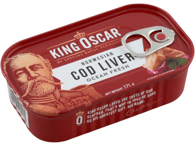 King Oscar tőkehalmáj saját olajában 121g King Oscar tőkehalmáj saját olajában 121g