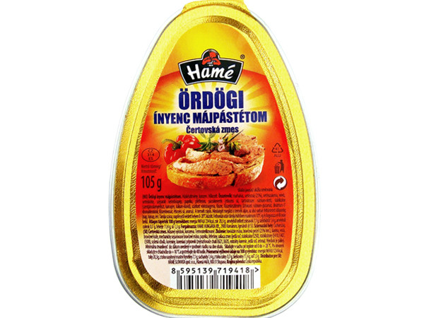 Hamé pástétom 105g Ördögi ínyenc XXX Hamé pástétom 105g Ördögi ínyenc XXX