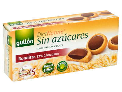 Gullón 186g Ronditas étcsokis töltött cukormentes keksz 9076