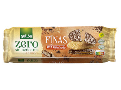 Gullón 150g Finas Thins Zero tejcsokoládés zabkeksz 4442