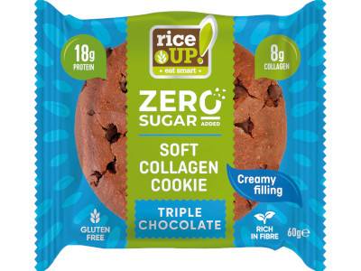 Rice Up Zero! Kollagénes Proteines keksz 60g Tripla csoki ízű