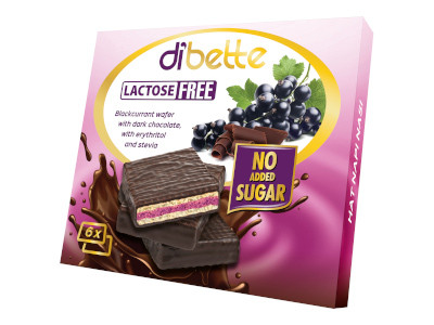 Dibette NAS ostya 96g Feketeribizlis,étcsokis,laktózmentes