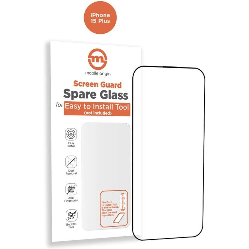 Mobile Origin Orange Screen Guard Spare Glass iPhone 15 Plus
