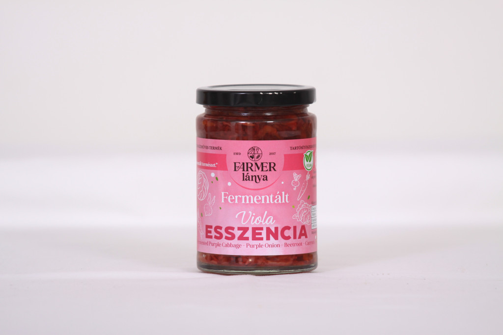 Farmer Lánya fermentált viola esszencia (lilakáposzta, cékla, répa, lilahagyma) 370 ml Farmer Lánya fermentált viola esszencia (lilakáposzta, cékla, répa, lilahagyma) 370 ml