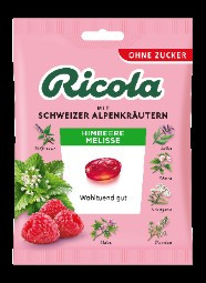 Ricola cukorka málna-citromfű zacskós 75 g Ricola cukorka málna-citromfű zacskós 75 g