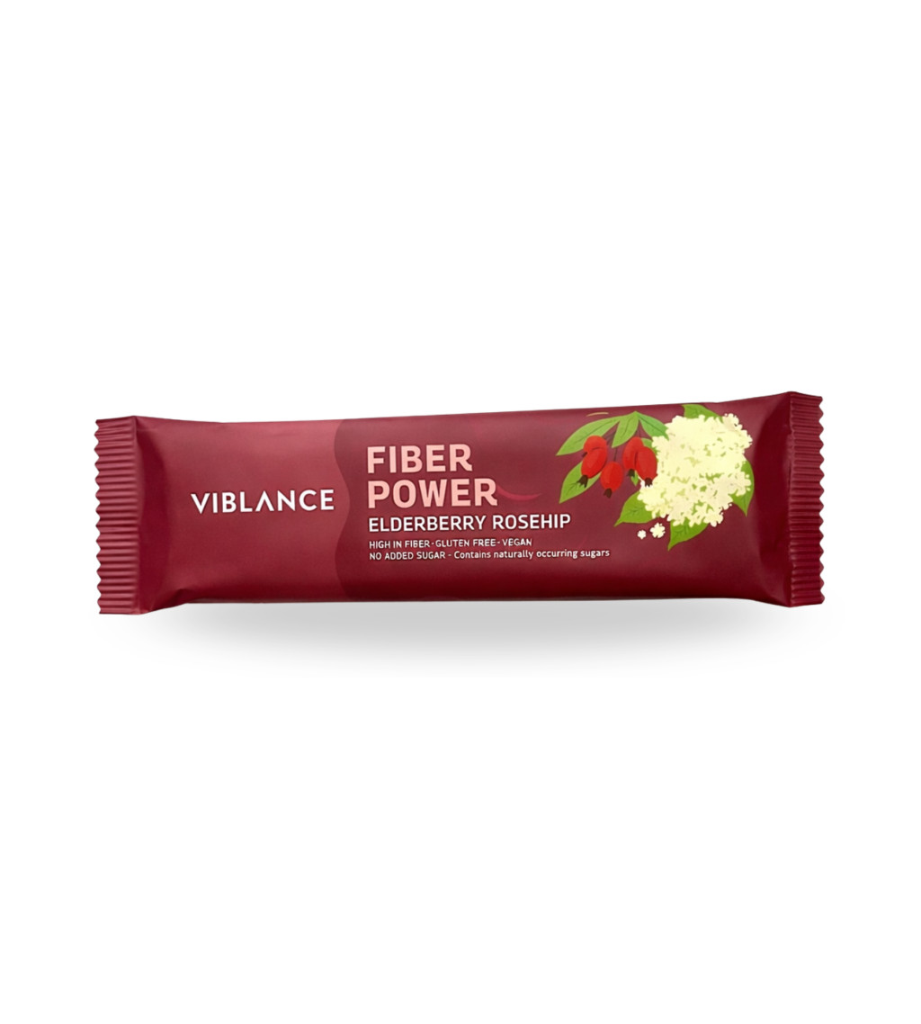 Viblance fiber power bar csipkebogyó & bodzavirág 40 g