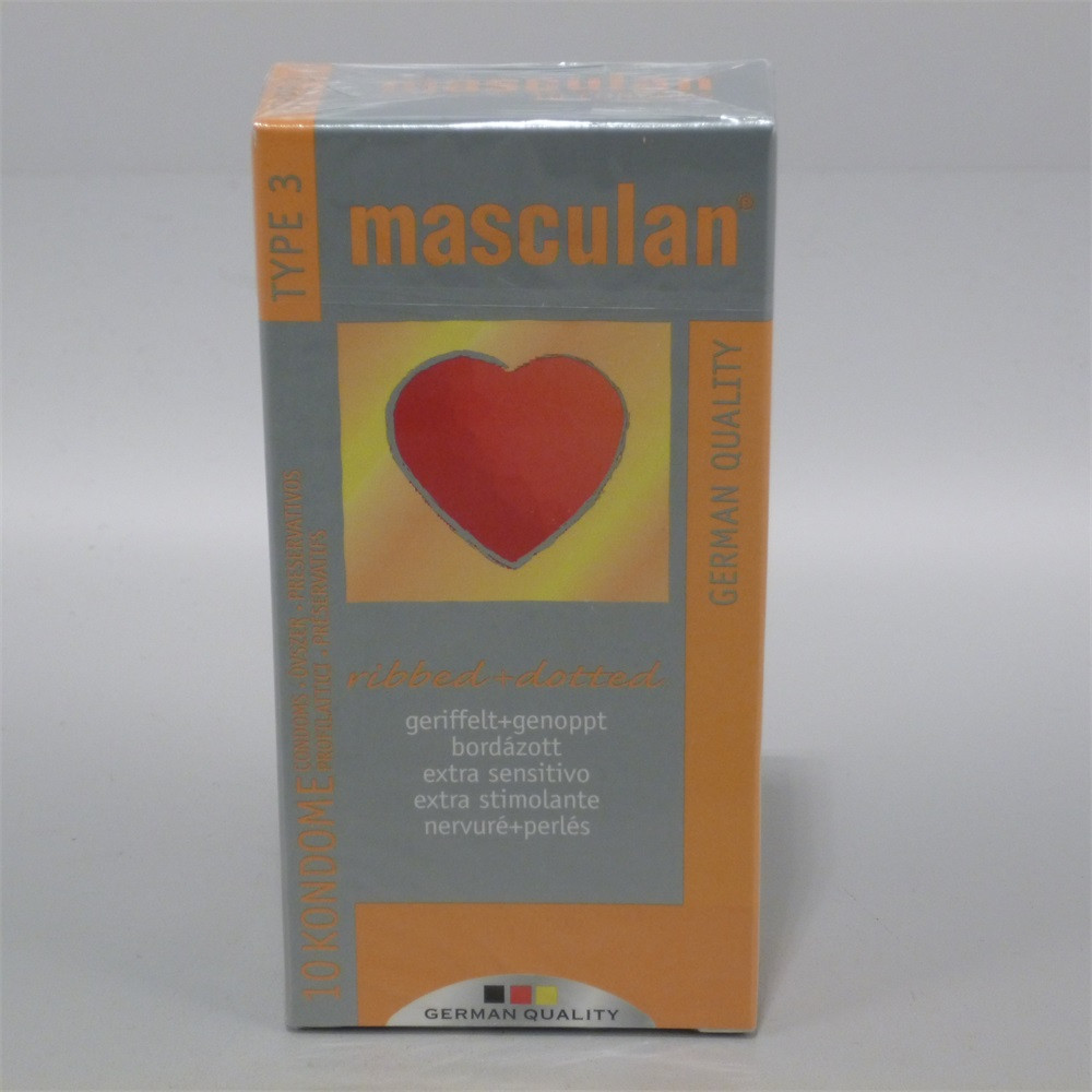 Óvszer masculan 3-as bordázott 10 db Óvszer masculan 3-as bordázott 10 db