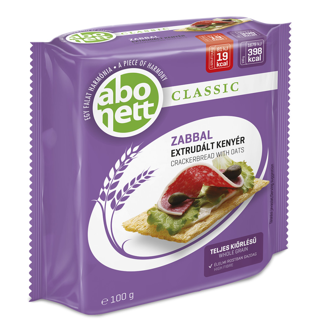 Abonett extrudált kenyér zabos 100 g Abonett extrudált kenyér zabos 100 g