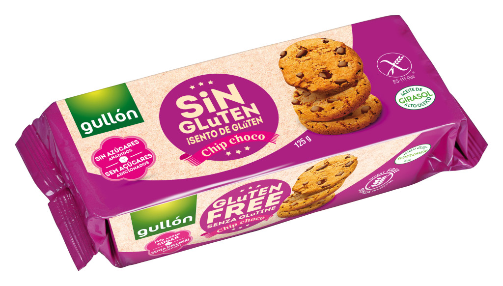 Gullón gluténmentes keksz chip choco étcsokoládé darabokkal 125 g