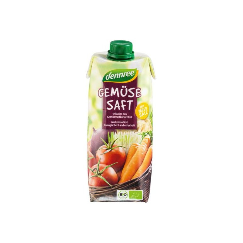 Dennree bio vegyes zöldséglé 500 ml Dennree bio vegyes zöldséglé 500 ml