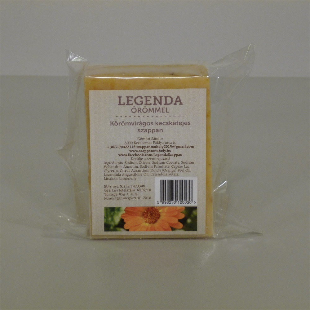 Legenda körömvirágos kecsketejes szappan 95 g Legenda körömvirágos kecsketejes szappan 95 g