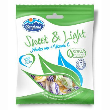 Sweet&light mentol mix+vitamin c cukormentes cukorka 60 g Sweet&light mentol mix+vitamin c cukormentes cukorka 60 g